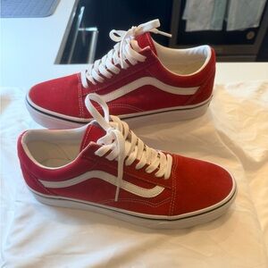Classic Red Vans with White Racing Stripe! 10